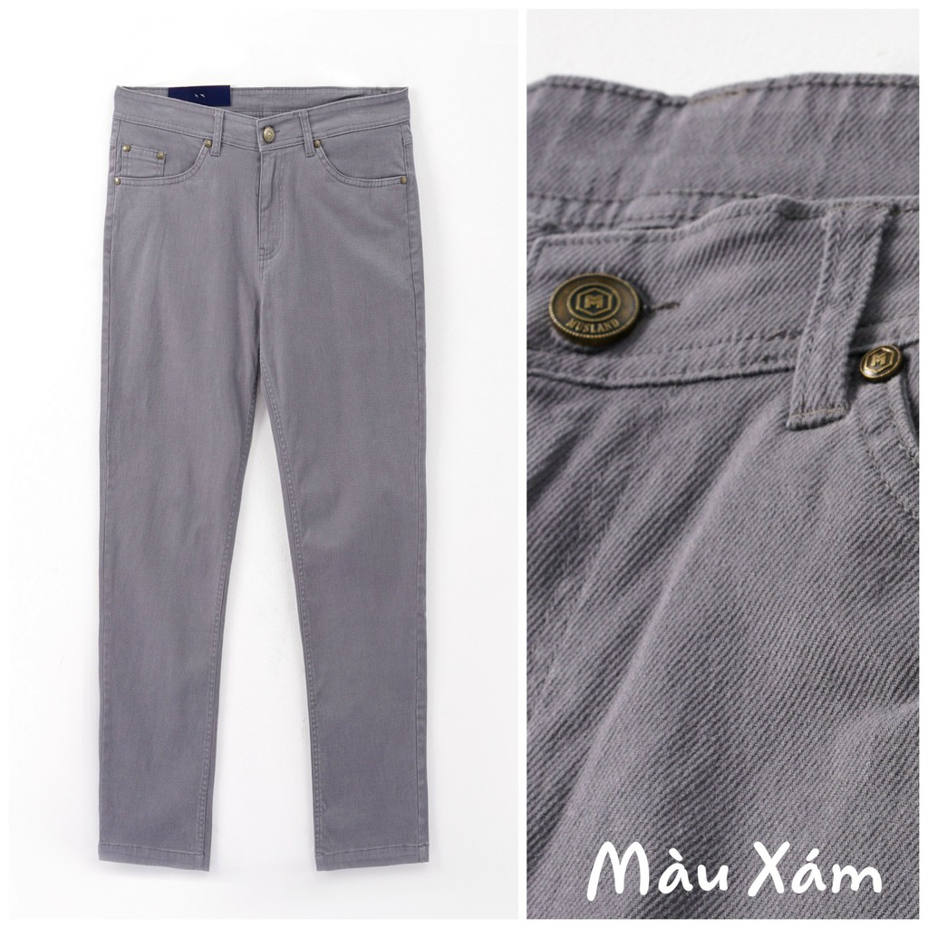 Quần kaki Jeans nam chất dệt chìm co giãn bộ nhiều màu | BigBuy360 - bigbuy360.vn