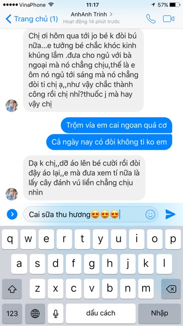 BỘT BÔI CAI SỮA CHO BÉ