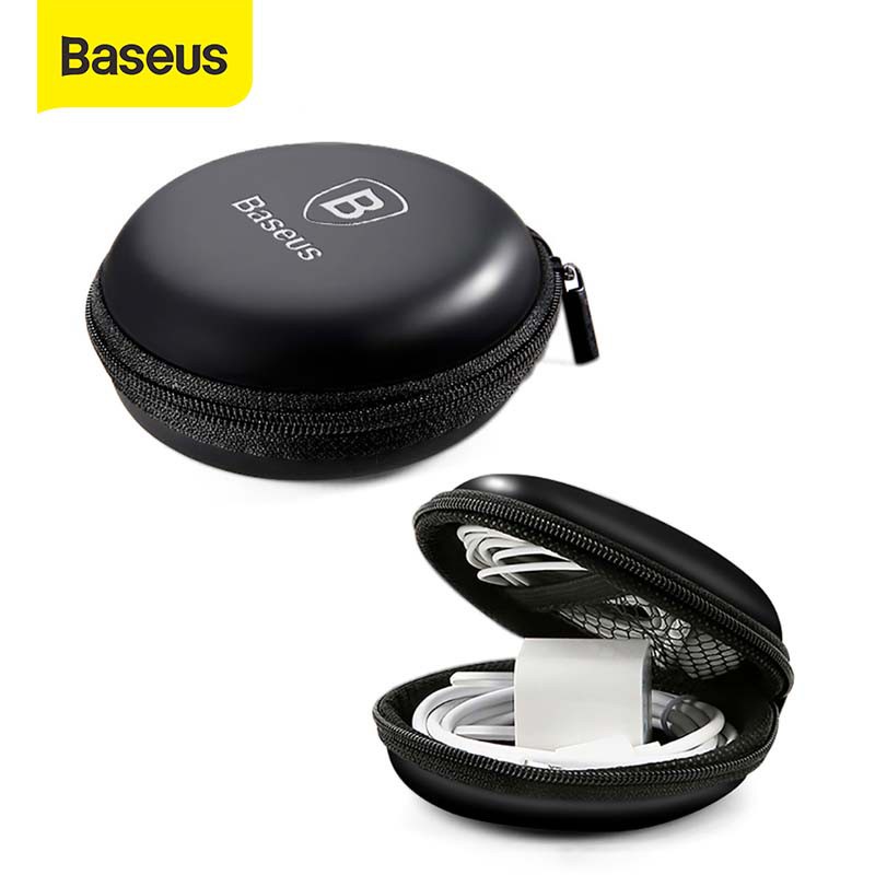 Túi Baseus thân cứng mini đựng tai nghe/cáp sạc USB/thẻ nhớ SD TF đa năng