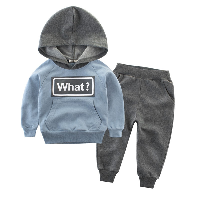 Bộ nỉ Hoodie bé trai 27KIDS bộ nỉ da cá họa tiết đáng yêu cho bé chất cotton hàng xuất Âu Mỹ