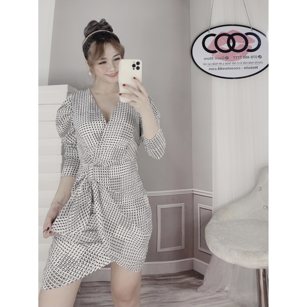 Đầm vải lụa Hàn Châu nhập khẩu cao cấp - DA003 | BigBuy360 - bigbuy360.vn