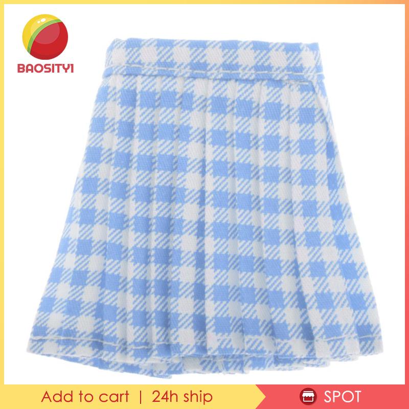 Đầm Đồ Chơi Búp Bê Baosity 1 / 6 12inch Họa Tiết Chấm Bi Trắng Đen