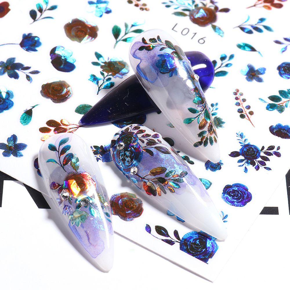 Miếng Dán Trang Trí Móng Tay 3D Hình Hoa Mùa Thu