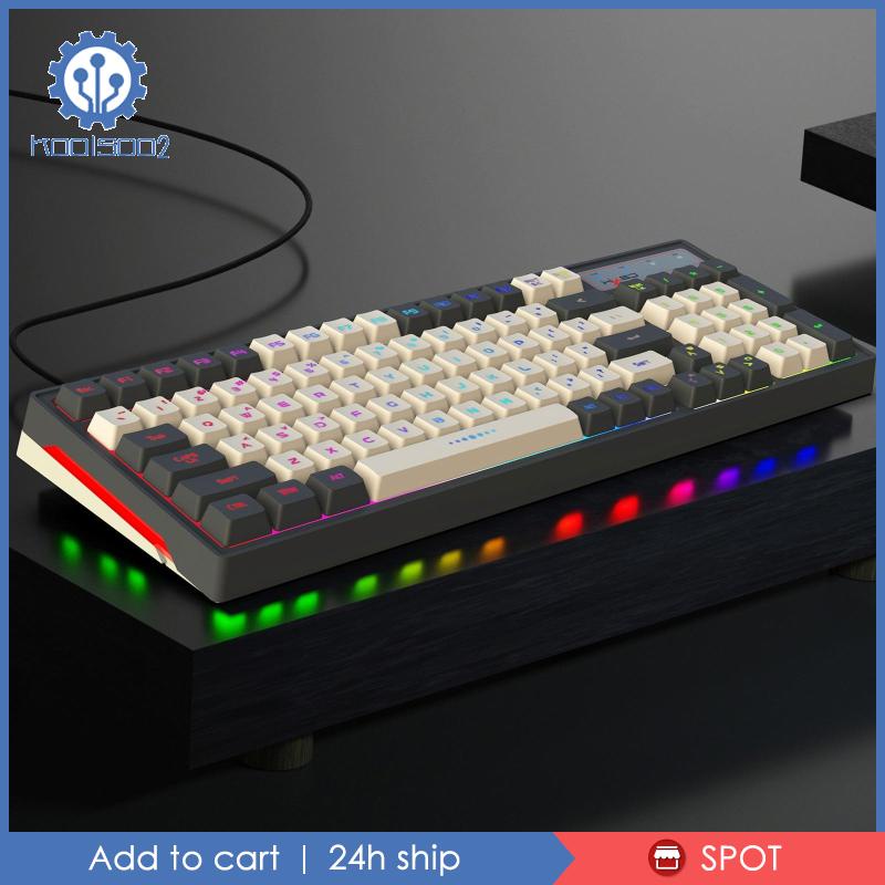 Bàn Phím Cơ Koolsoo2 96 Phím Thiết Kế Nhỏ Gọn Có Đèn Nền RGB Tiện Dụng Cho Máy Tính