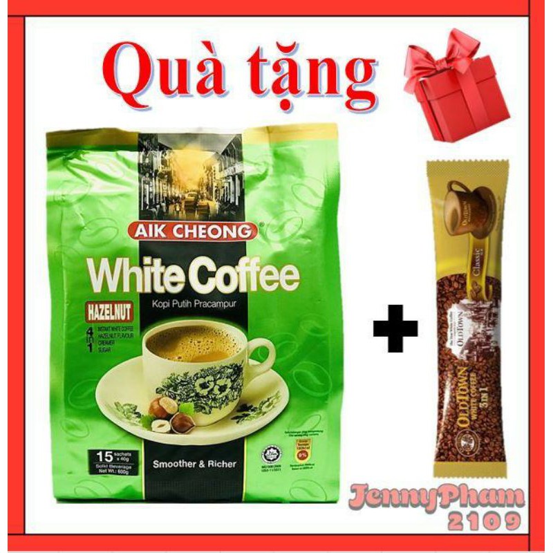 [hàng chính hãng]Cà phê trắng white coffee Aik (hạt dẻ) Malaysia