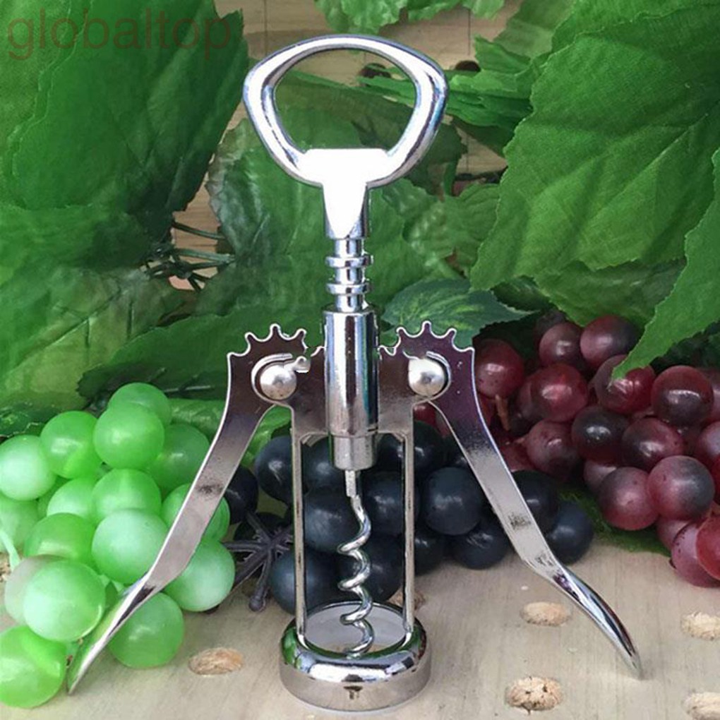 Dụng cụ mở nắp chai rượu vang bằng thép không gỉ cao cấp tiện dụng