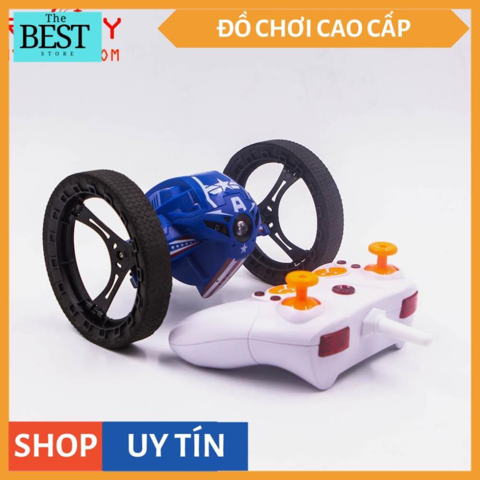 Xe điều khiển nhào lộn bật nhảy 80cm Captain America - pin sạc điều khiển 2.4Ghz [HÀNG CAO CẤP]