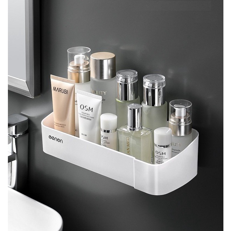 Kệ Để Đồ Nhà Tắm OENON , Kệ Để Gia Vị Nhà Bếp Lắp Đặt Dán Tường Không Cần Khoan