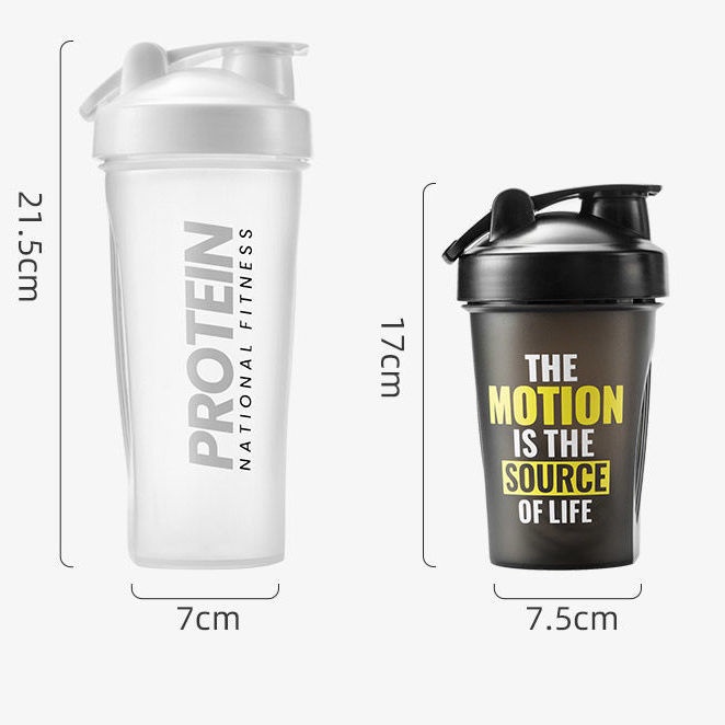 [Tùy chỉnh / Khắc tên] Bình Lắc Protein Thể Thao Có Thước Đo Dung Tích Lớn