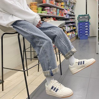 Quần jean baggy gấu kẻ