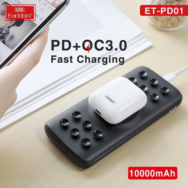 Sạc dự phòng không dây 10.000 mAh PD cao cấp, có LED báo % pin, 2 cổng USB, sạc nhanh, BẢO HÀNH 2 NĂM
