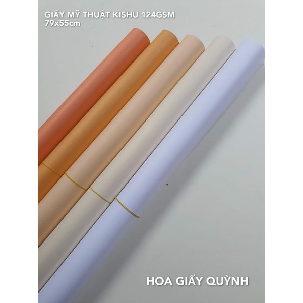 GIẤY MỸ THUẬT KISHU-124gsm- 79x55cm