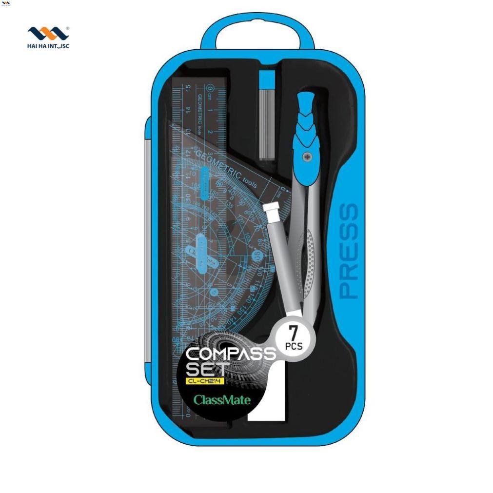 Set compas 7 món CM214 [Đồ dùng học sinh Classmate] .