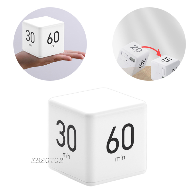 [KESOTO2]Cube Timer Digital Timer Cooking Timer w/ LED Display