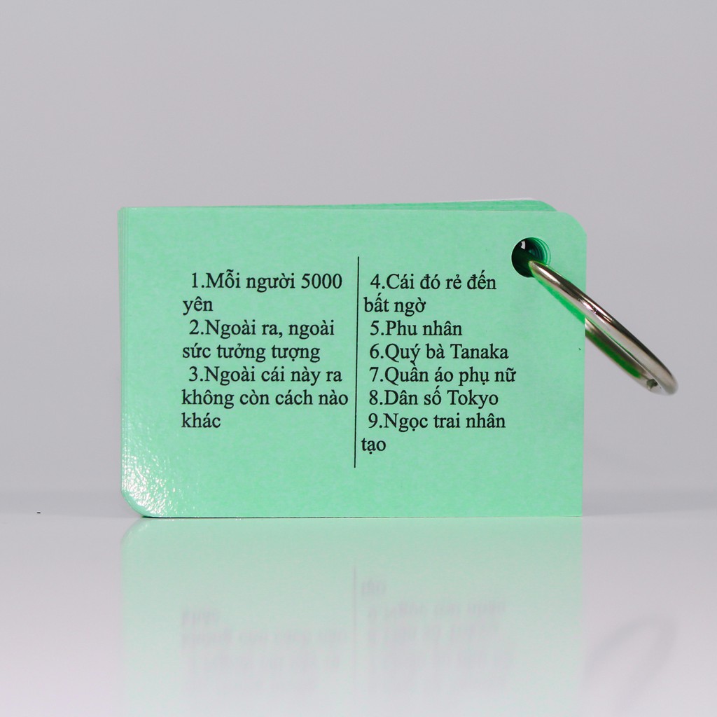 Combo Flashcard sơ cấp N5,4