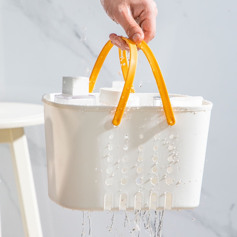 Giỏ Đựng Đồ Dùng Nhà Tắm Có Tay Cầm Thiết Kế Nhỏ Gọn Tiện Dụng