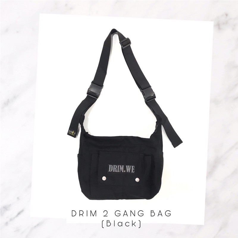 Túi Đeo Chéo nam nữ unisex Drim-2GANG black(design and made by Drimwe)