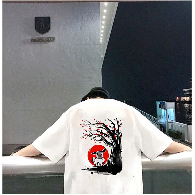 Áo thun unisex form rộng Nhật Bản đẹp độc lạ phong cách cá tính vải dày mịn 2019T2341