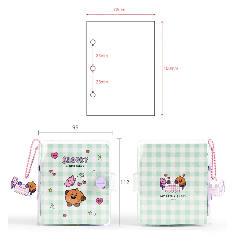 Sổ tay bìa cứng in hình BT21 dễ thương