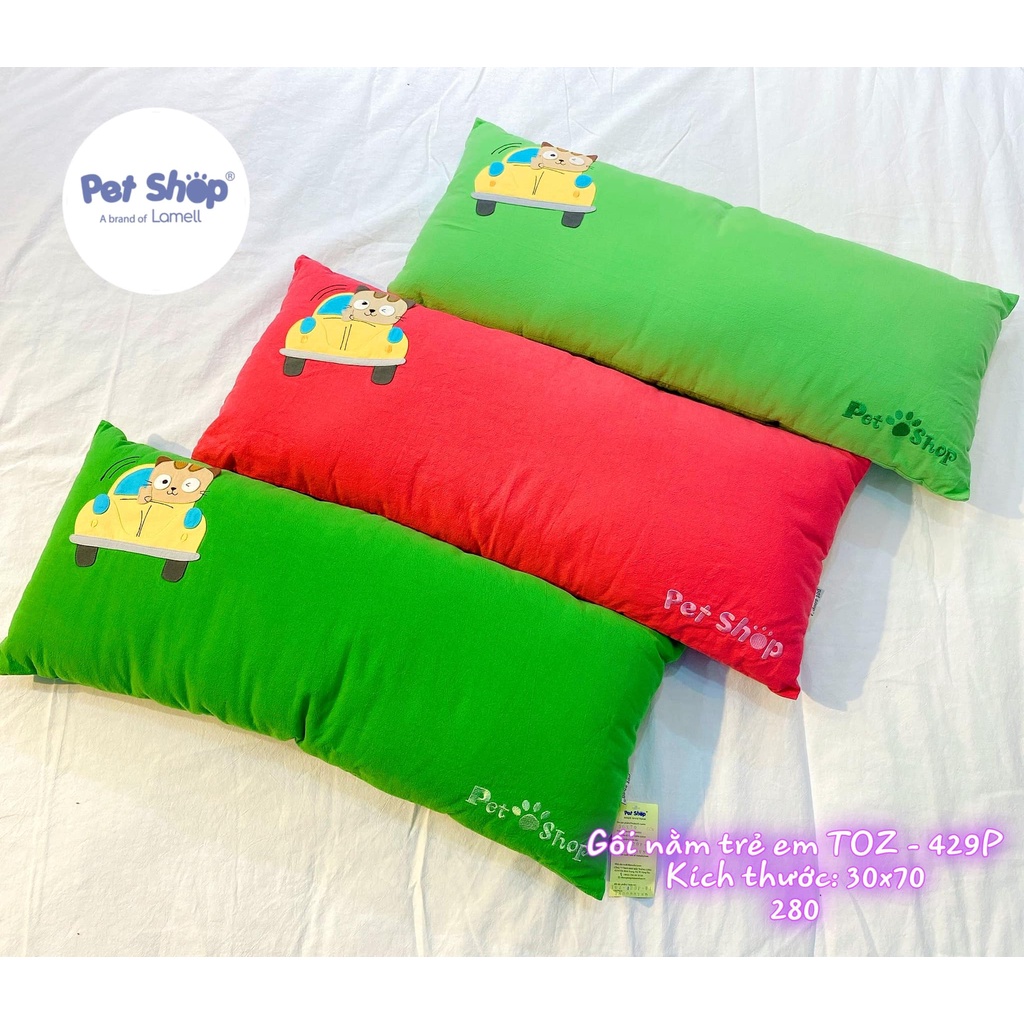 [PETSHOP] GỐI NẰM TRẺ EM  COTTON CAO CẤP LOẠI DÀI (70x30cm)