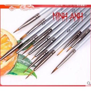 Bộ cọ đi nét siêu nhỏ cao cấp 12 cây/ bộ hãng Transon