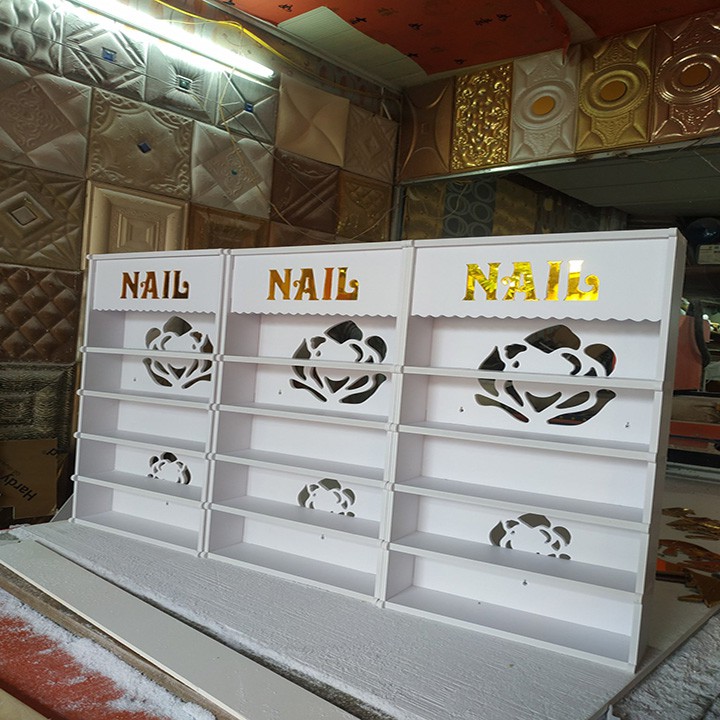 Kệ để đồ nail, nước sơn nail treo tường