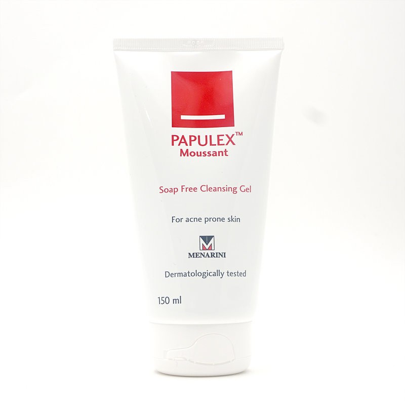 Sữa Rửa Mặt Ngăn Ngừa Mụn Trứng Cá Papulex Moussant Soap Free Cleansing Gel Papulex 150ml