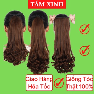 Tóc giả nữ xoăn lọn dạng buộc dài ngắn thời trang đẹp - ĐUÔI BUỘC