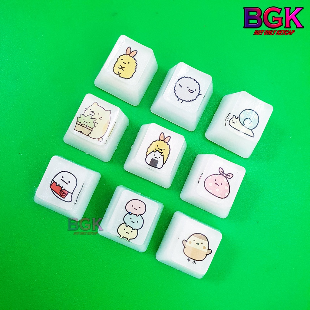 Keycap Lẻ Artisan OEM Profile Chủ Đề Hoạt Hình Dễ Thương 1