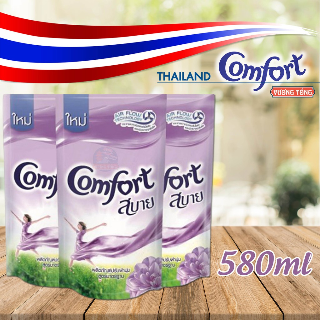 Nước xả vải Comfort Thái gói 580ml Chọn màu