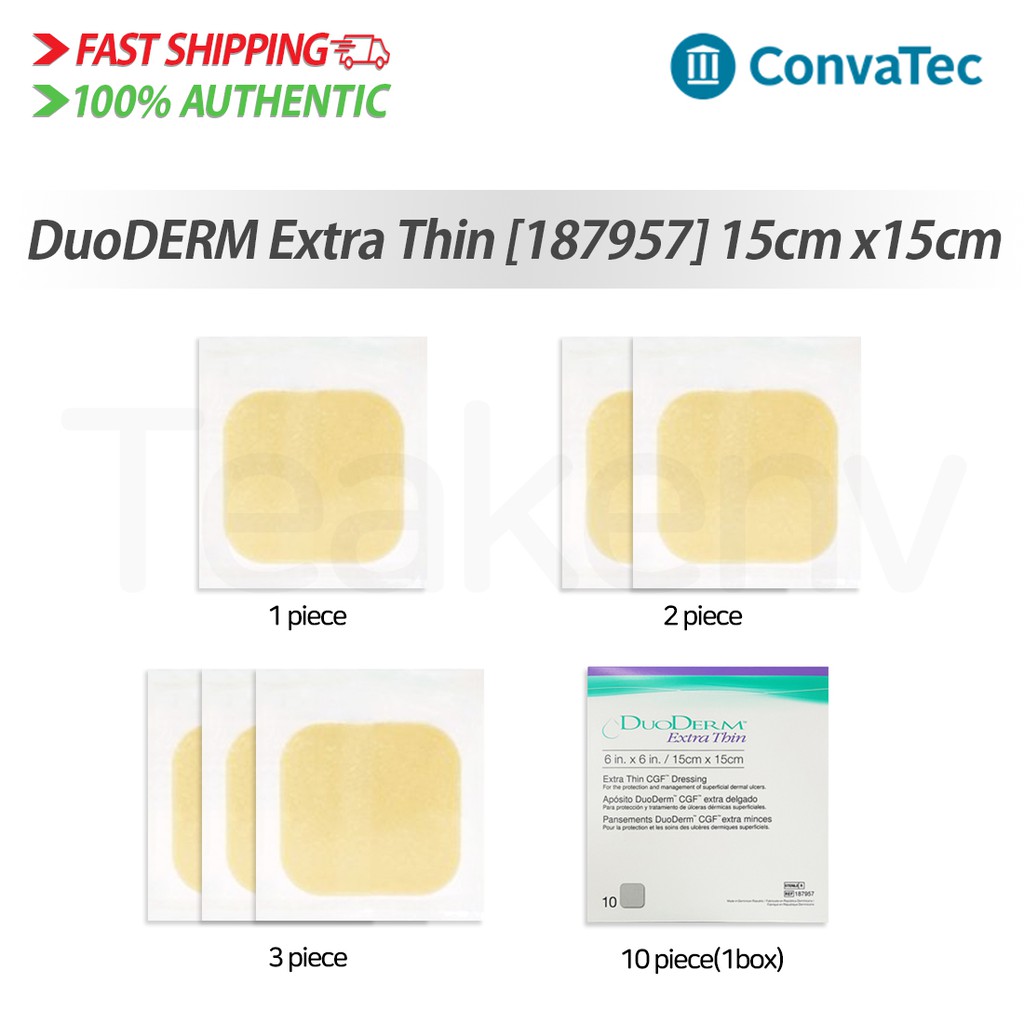 Convatec 187957 Duoderm Ultra Thin 6x6 Inches, 1 / 2 / 3 / 10 Miếng