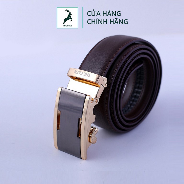 Dây nịt nam cao cấp full box - Thắt lưng da nam cao cấp bảo hành 10 năm THE GLEN TG114