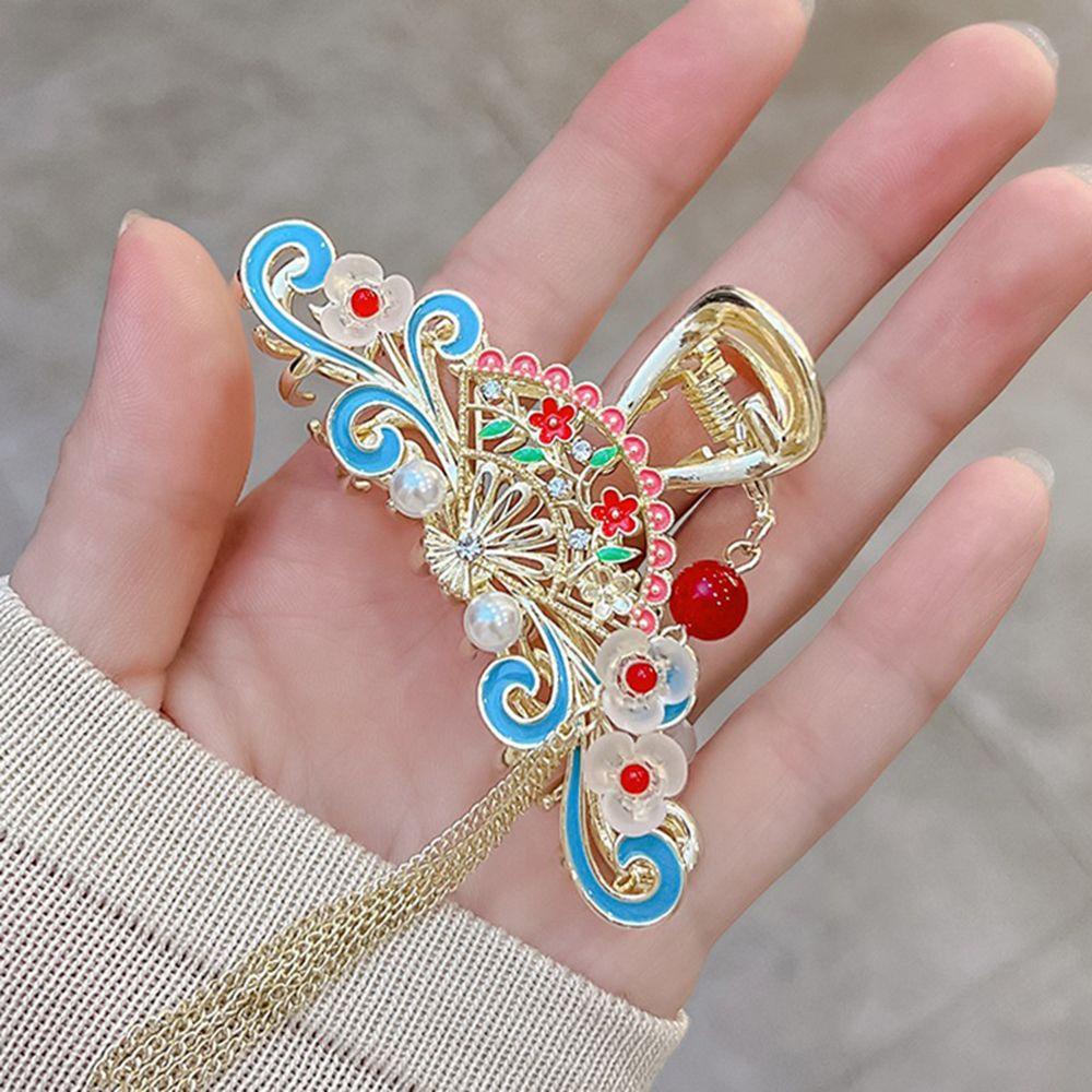 Kẹp Tóc Hình Cá Mập Hoa Phong Cách Trung Quốc Cho Nữ