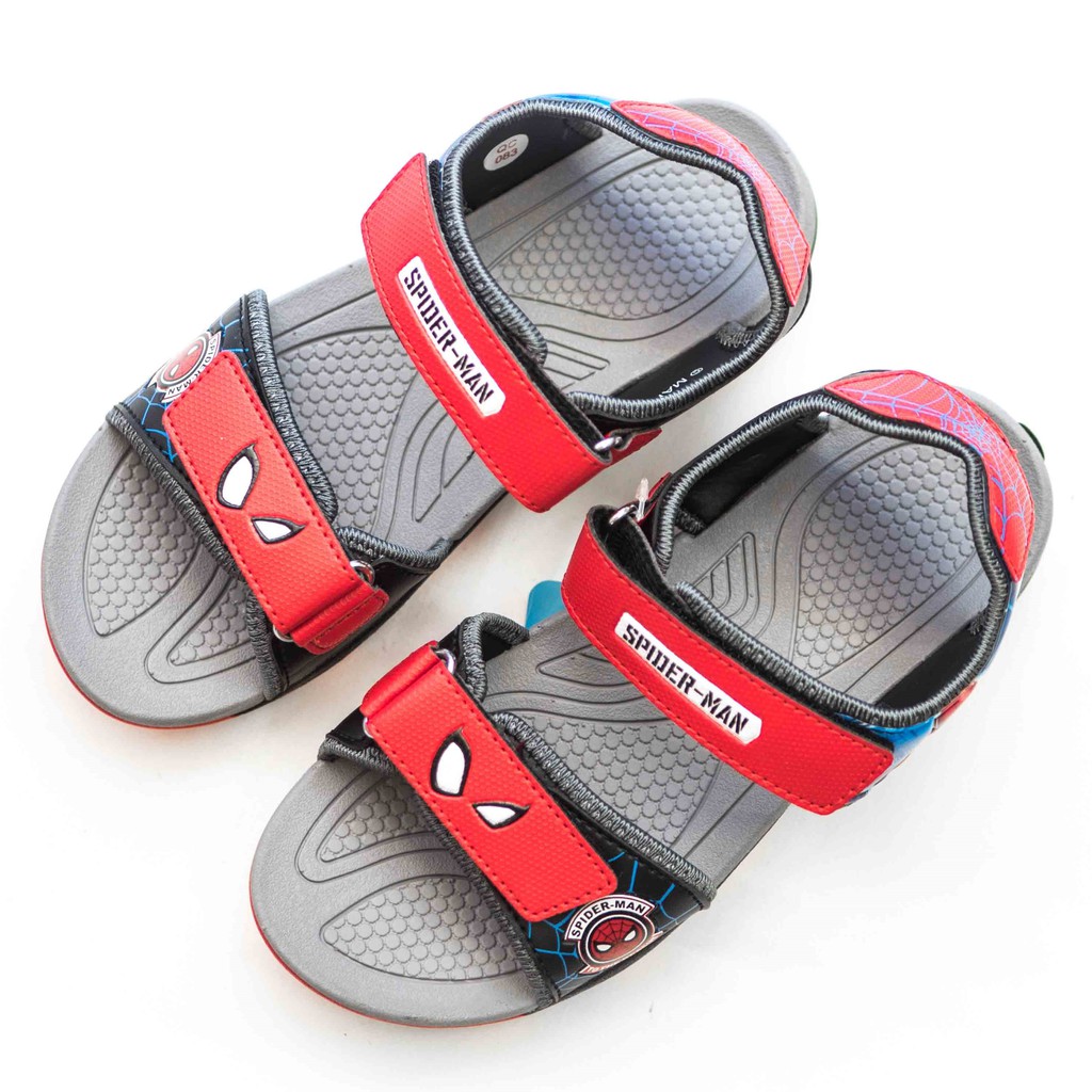 GIÀY SANDAL QUAI HẬU HỌC SINH BÉ TRAI SPIDERMAN NGƯỜI NHỆN DYB013011 (ĐỎ + XANH DƯƠNG)