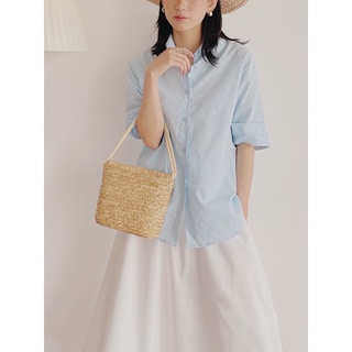 The19Club - Áo sơ mi linen ngắn tay Elena Shirt