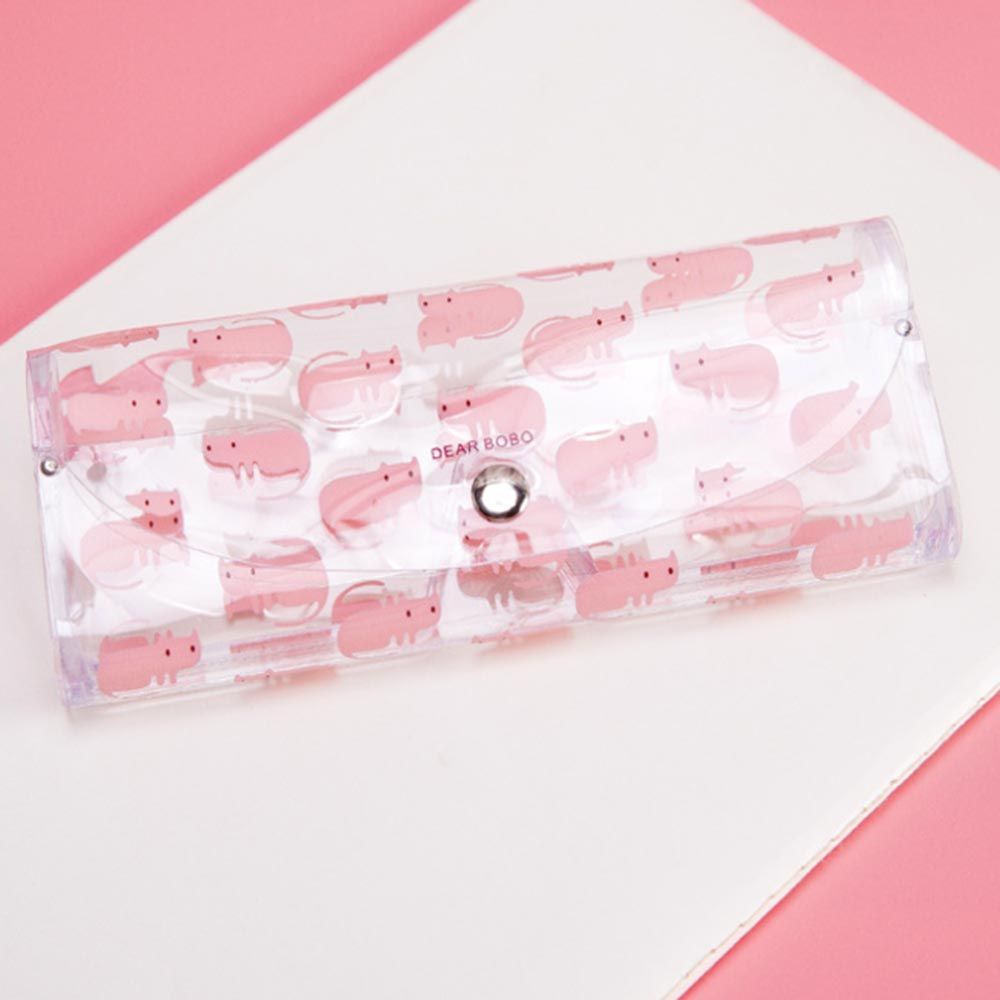 MXGOODS Hộp đựng mắt kính trong suốt in họa tiết trái cây động vật dễ thương nhỏ gọn bảo vệ nhiều màu sắc