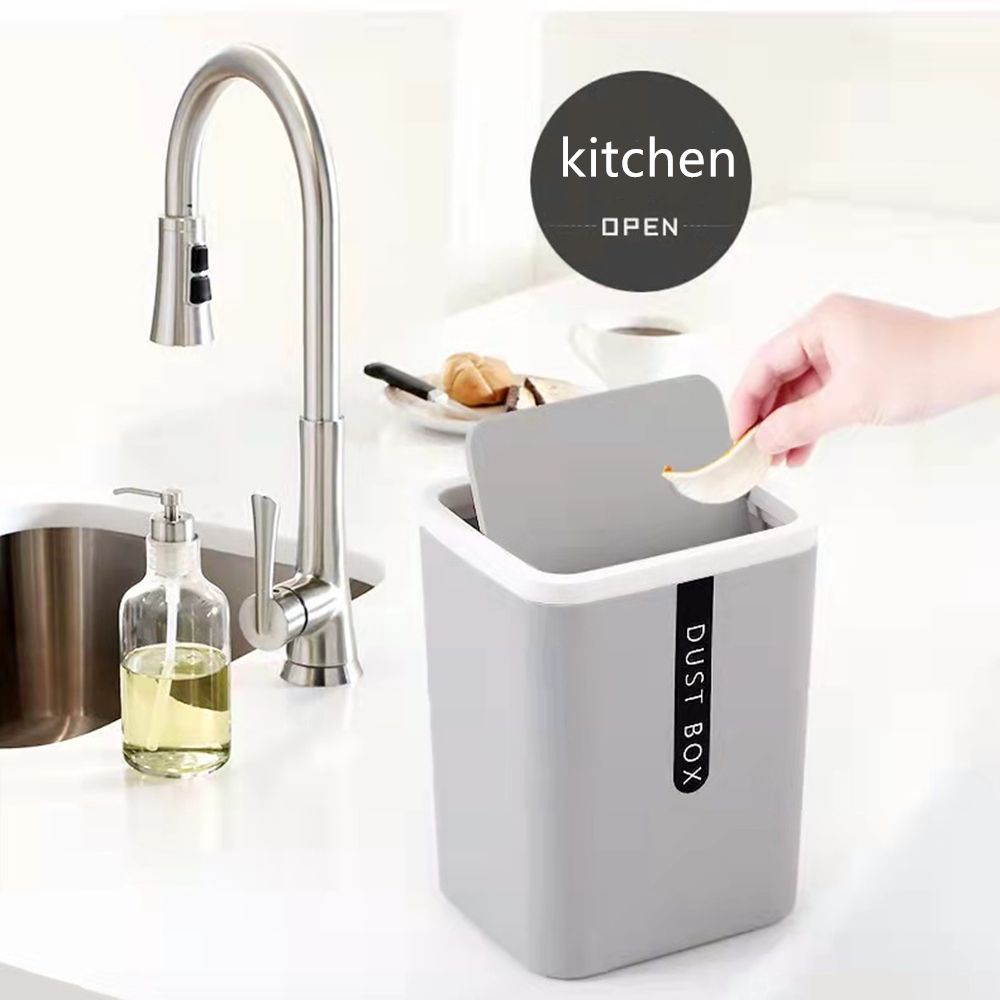 Thùng Rác Mini Siêu Nhẹ Xoay 360 Độ Có Thể Tháo Rời Tiết Kiệm Không Gian Tiện Dụng