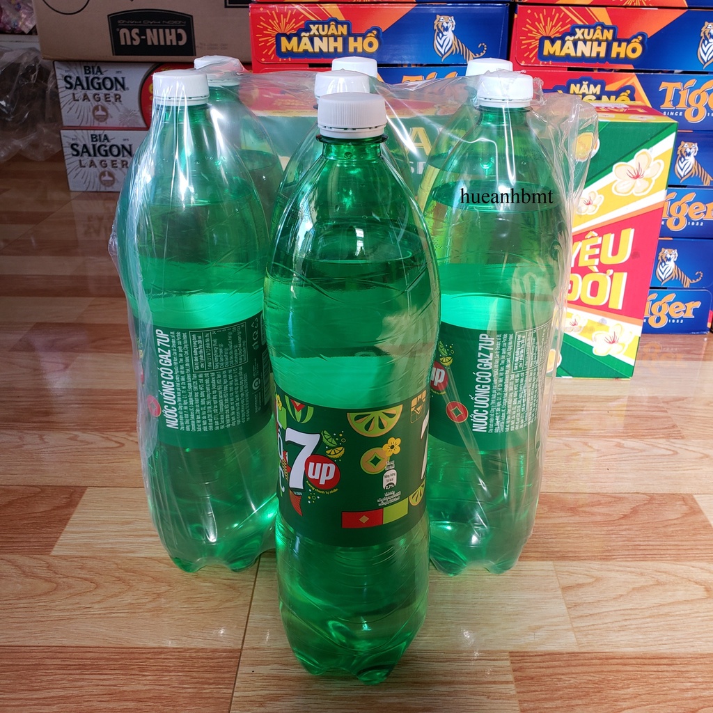 Chai nước ngọt 7 Up vị chanh chai 1.5L