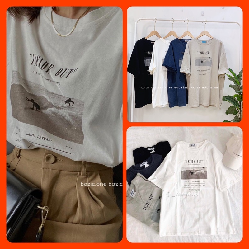 Áo thun 3158 cộc tay mặt nhung in chữ và hình/ Phông unisex hàng Quảng Châu Nhung Nhớ Boutique