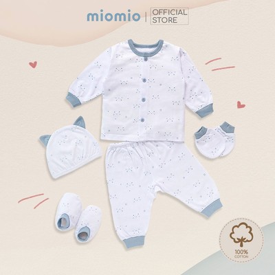 Set 5 Món Đồ Dài Sơ Sinh MIOMIO - Cho Bé Trai, Bé Gái (Từ 0-3M), Vải Cotton