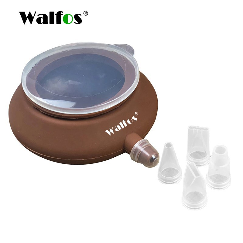 Khuôn ép đùn bơ Walfos silicone Macaron (6 cái / bộ)