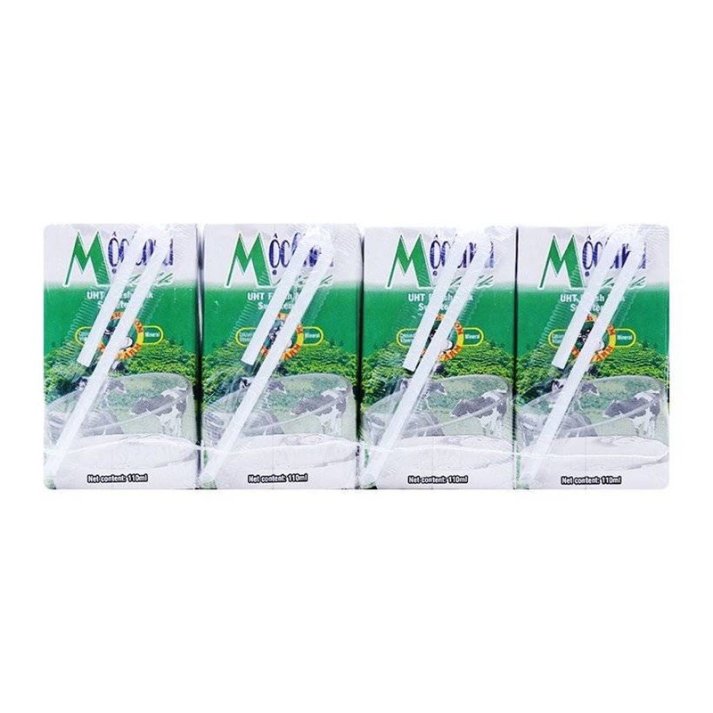 Thùng 12 Vỉ Sữa Tươi Mộc Châu Bé (110ml x 48 hộp)