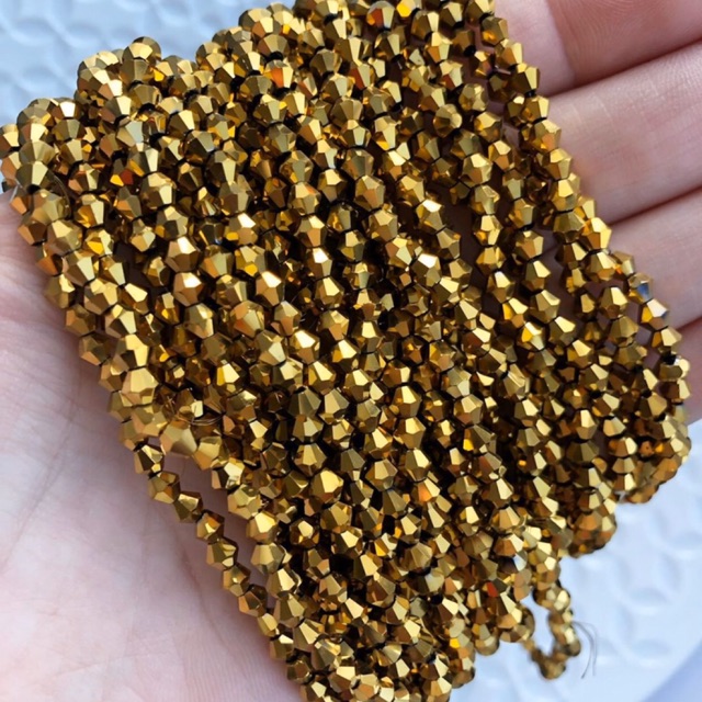 Đá pha lê cao cấp đính kết áo, váy, làm vòng đồ handmade size 4mm