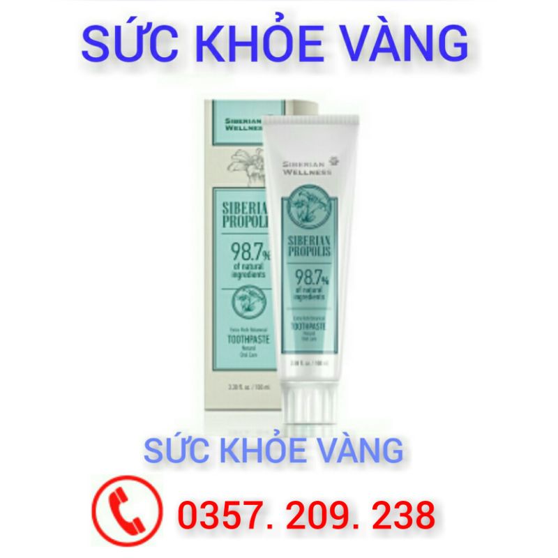 Kem đánh răng thảo dược "Keo ong Siberi" Siberian Propolis