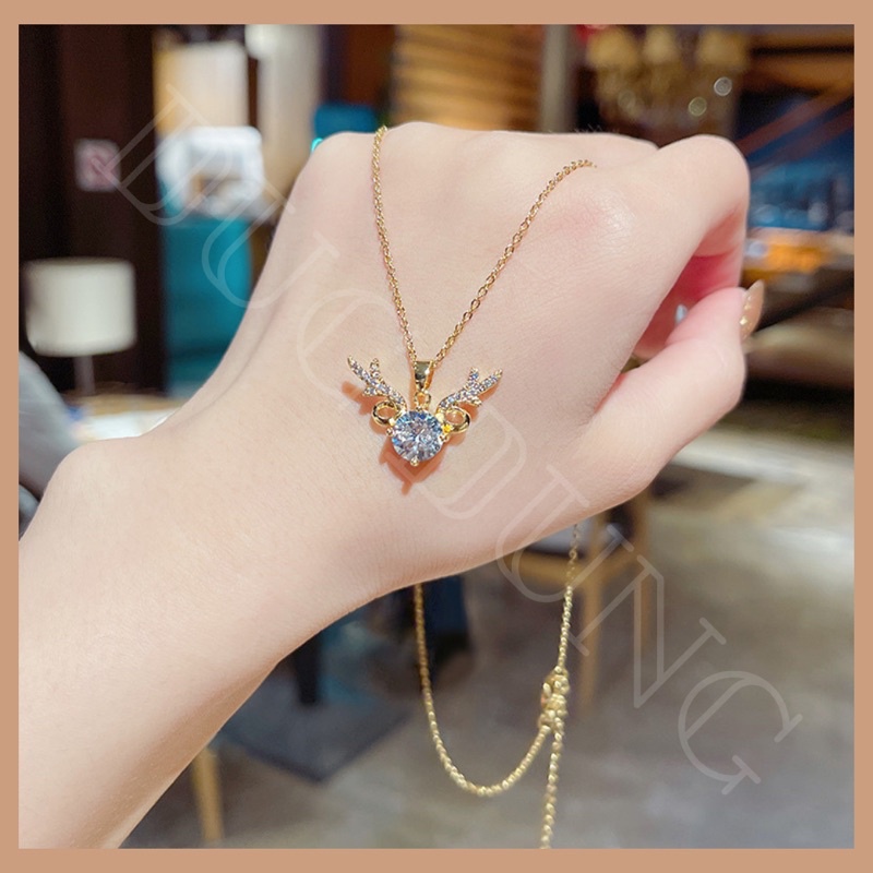 (HOT) Dây chuyền/vòng cô Tuần Lộc đính đá sang chảnh nữ tính