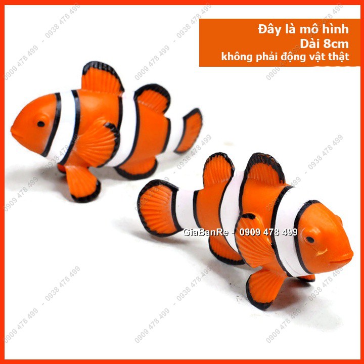 Mô Hình 2 Cá Clown Fish Nemo - Thế Giới Đại Dương - 7703.7