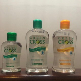Nước rửa tay diệt khuẩn thương hiệu Green cross 100 ml và 250 ml