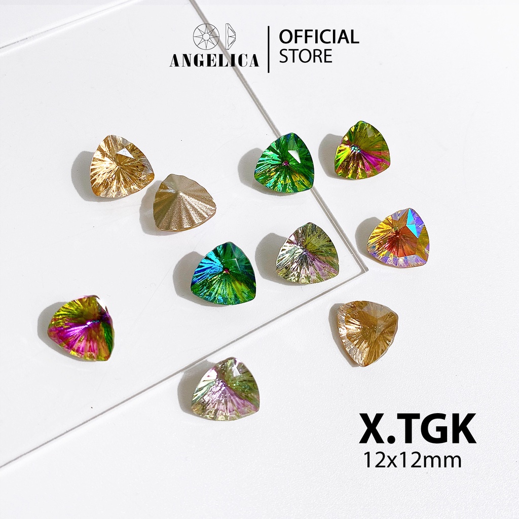 Đá Khối Nail Tam Giác Khía Trang Trí Móng ANGELICA X.TGK