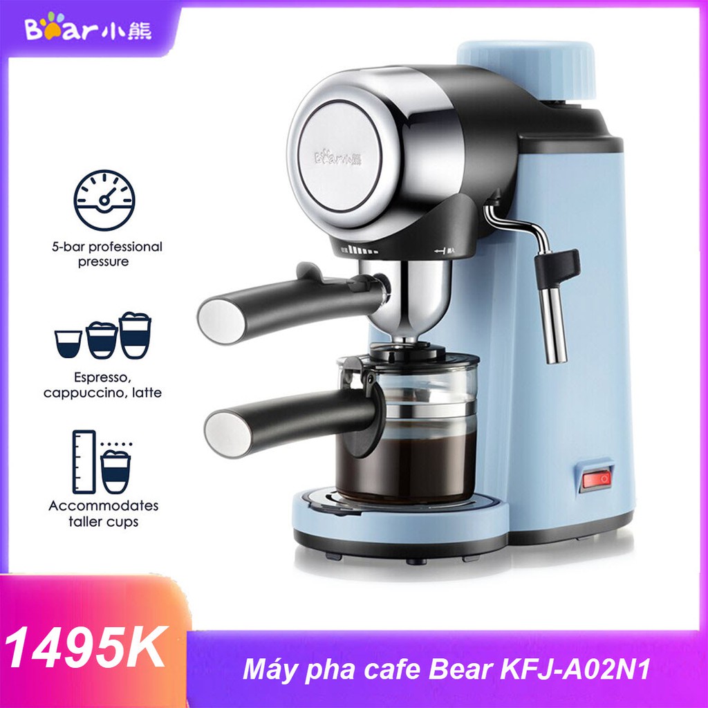 Máy Pha Cà Phê Espresso tự động Bear KFJ-A02N1 - Máy Pha Cà Phê Espresso/Capuchino/Latte tự động Bear KFJ-A02N1