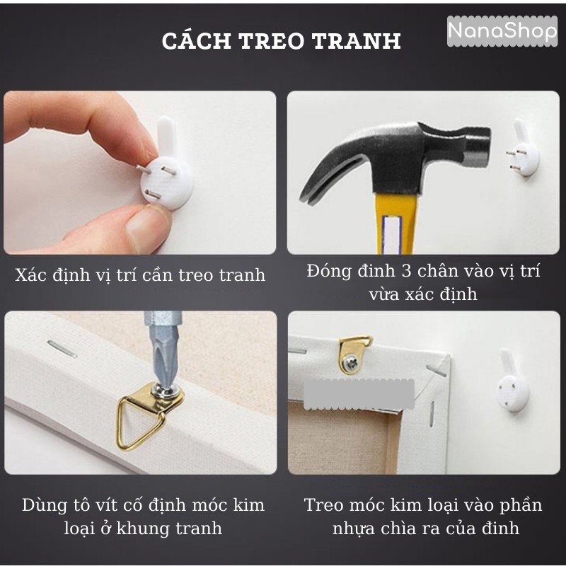 Tranh số hóa Anime có khung vải Canvas Tranh tô màu theo số DIY